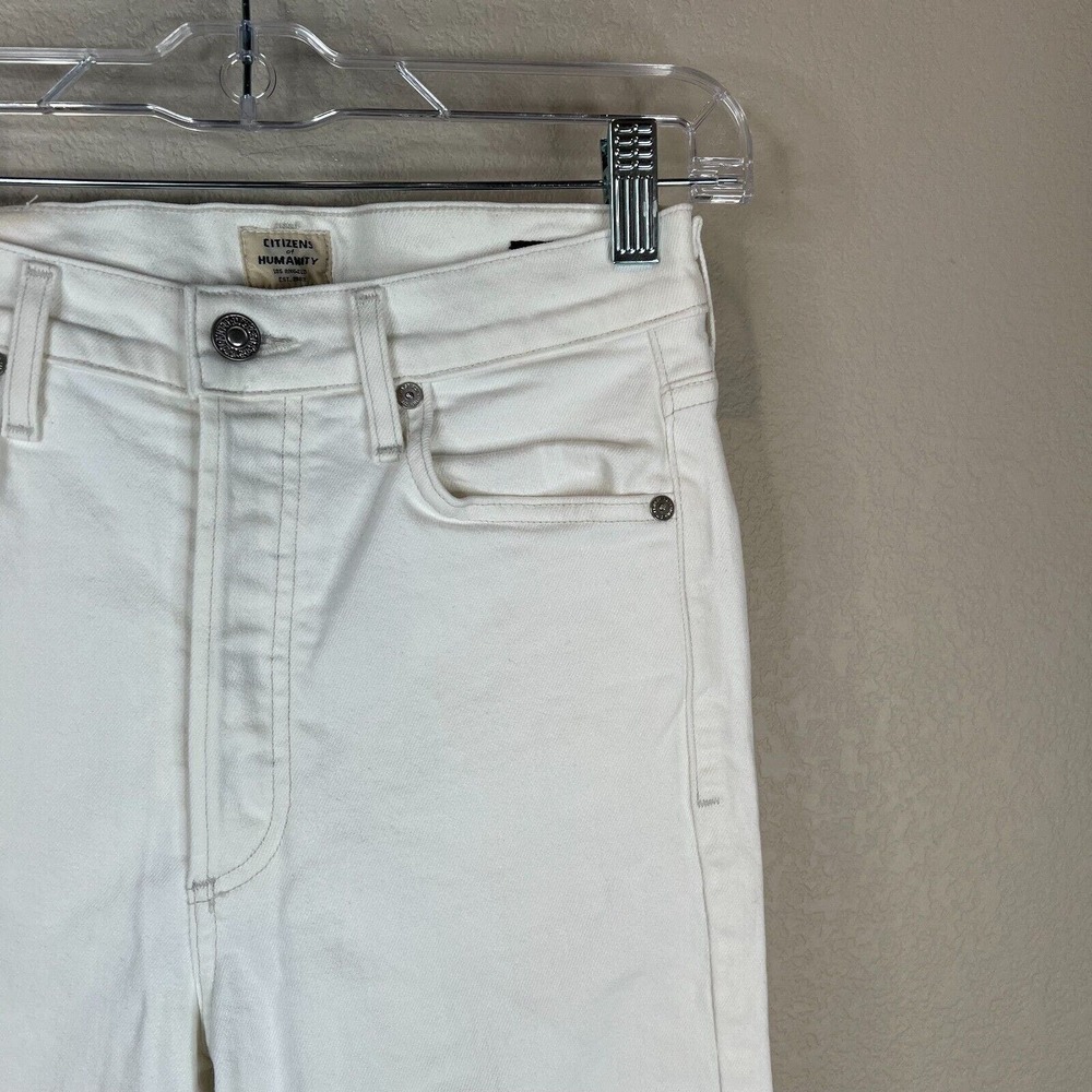 Citizen of‎ Humanity Women's Olivia High Rise Slim Ankle Jeans White Size 25 - Picture 5 of 16